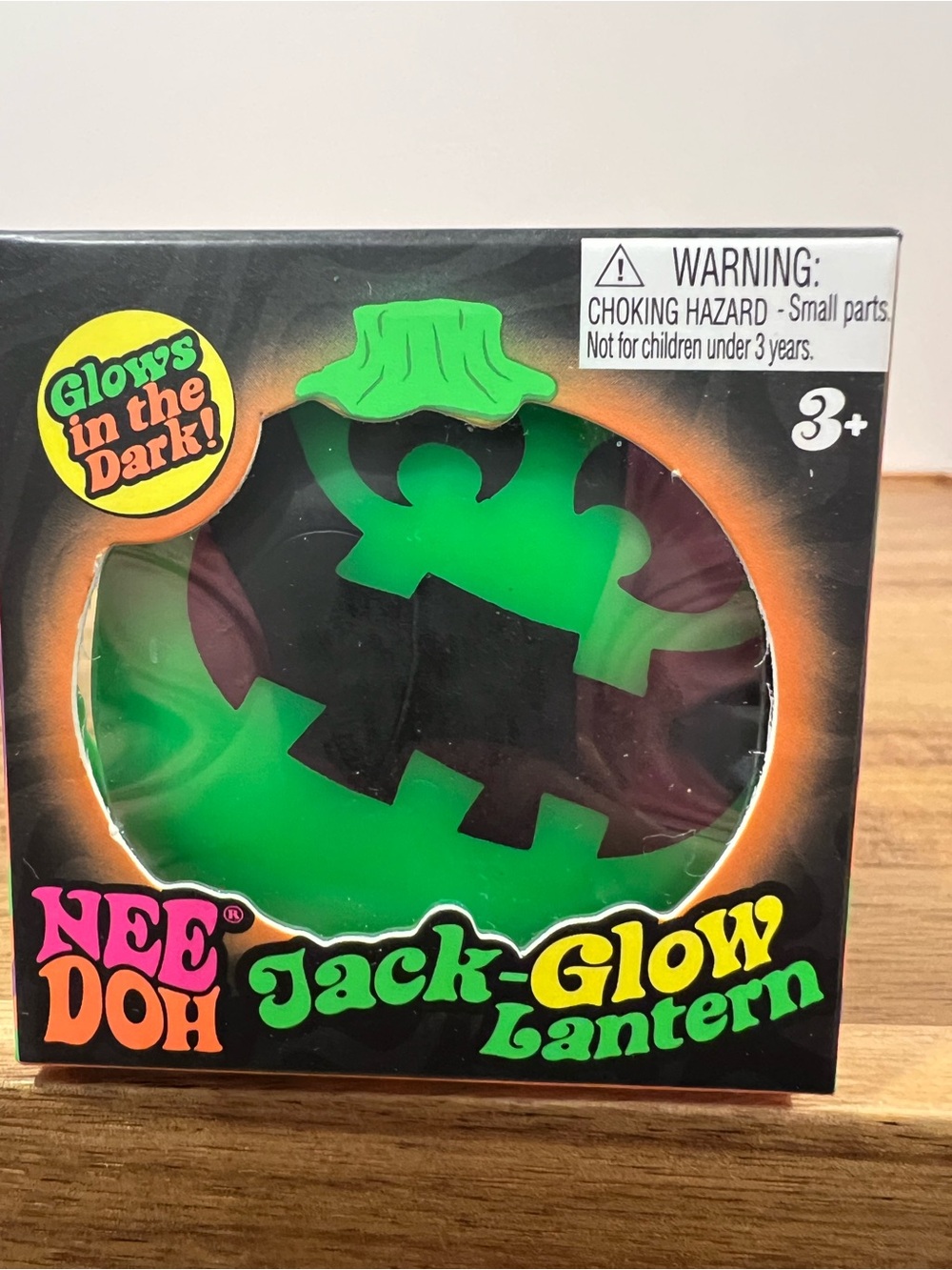 🔥💚NeeDoh Jack-Glow Lantern Glow in The Dark Squishy - Green 🎃 💚